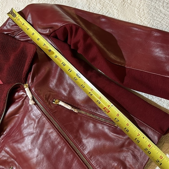 IMAN Leather and fabric Jacket. NWT Small - Picture 6 of 10